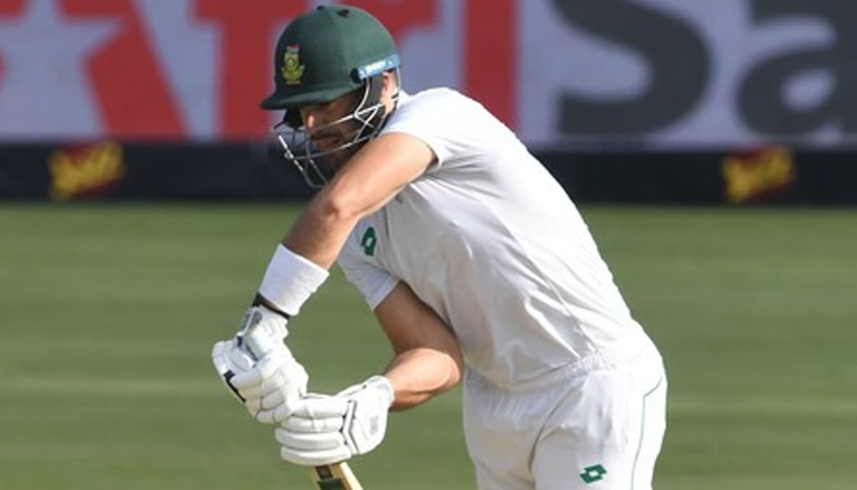 South Africas Aiden Markram playing a shot against Pakistan during the first day of the first Test on December 26, 2024. — X/@Werries_