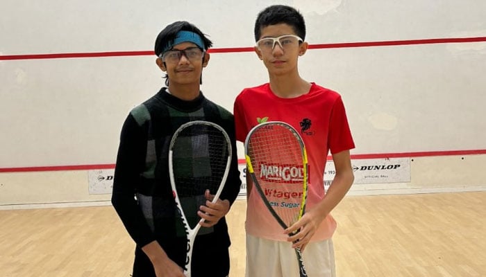 Pakistans Huzaifa Shahid and Singapore’s Rehaan Singh. — Provided by the reporter