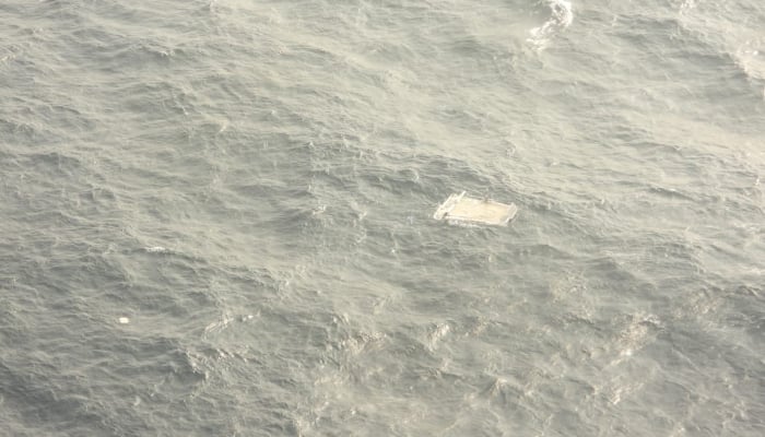 An aerial view of a part of the sunken vessel. —PMSA