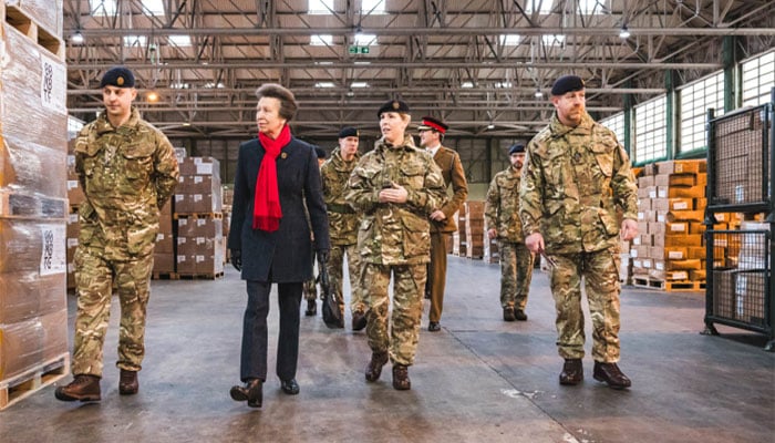 Princess Anne visits Royal Logistic Corps in South Cerney