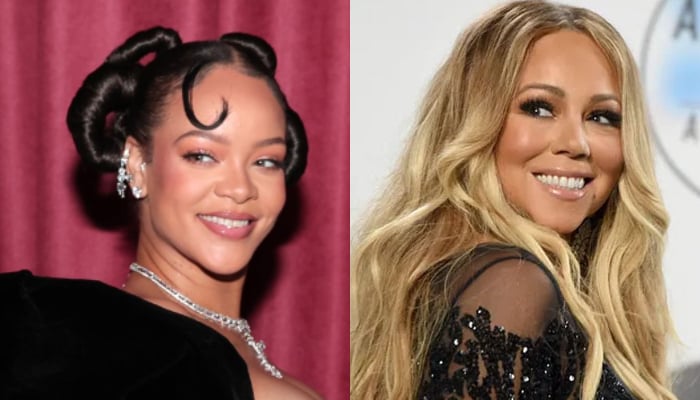 Rihanna, Mariah Carey share special moment during Christmas show