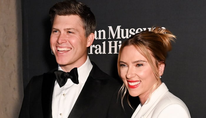 Scarlett Johansson reacts to her husband Colin Jost’s wild jokes