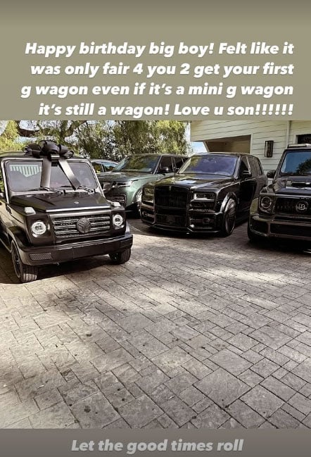 Scott Disick gifts son mini Mercedes-Benz G-Wagon