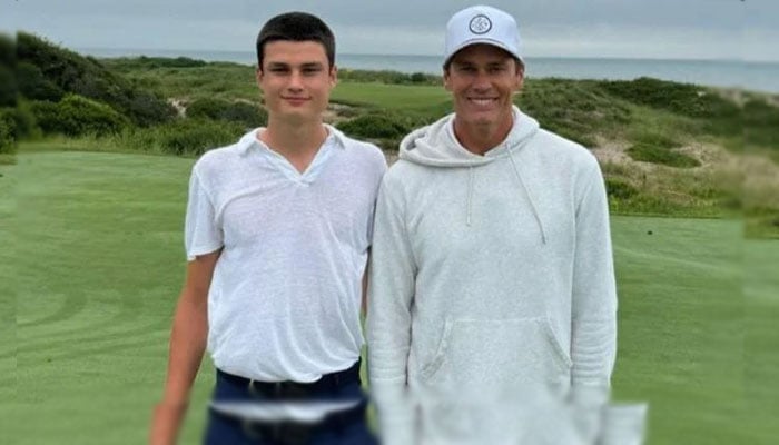 Tom Brady shares rare snap with son Jack